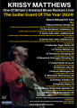 Blues/Rock - Gitarrist KRISSY MATTHEWS ab 10.Mai 2024 mit neuem Album und fantastischen musikalischen Gästen auf Tour